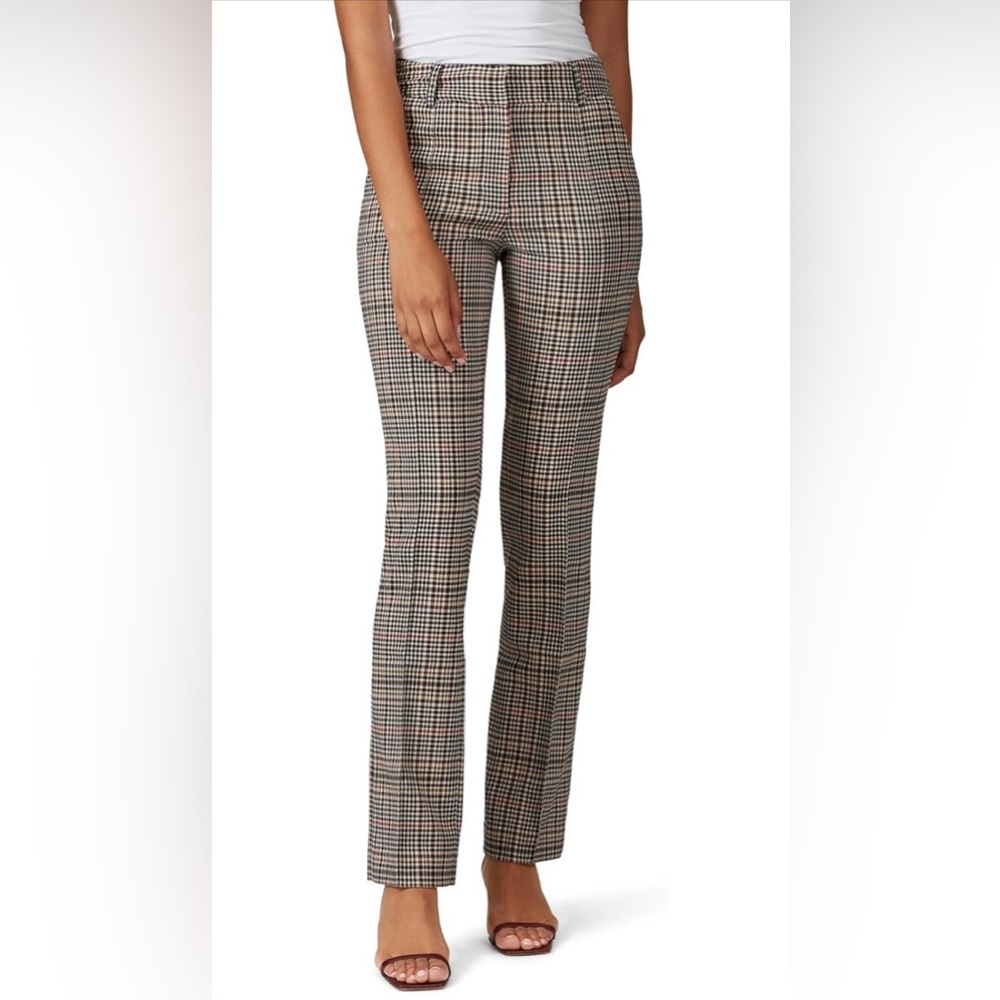 Habitual Theola Plaid Straight-Leg Pants Size 12 color multi